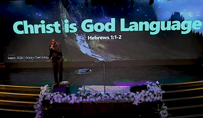 Christ is God’s Language. Christ is God’s Language.